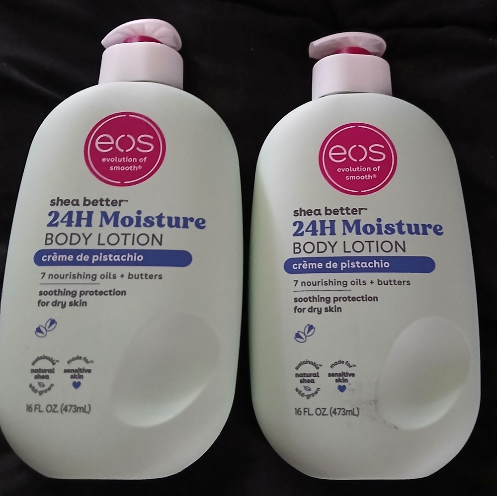 Set Of 2 EOS Creme De Pistachio Body Lotions